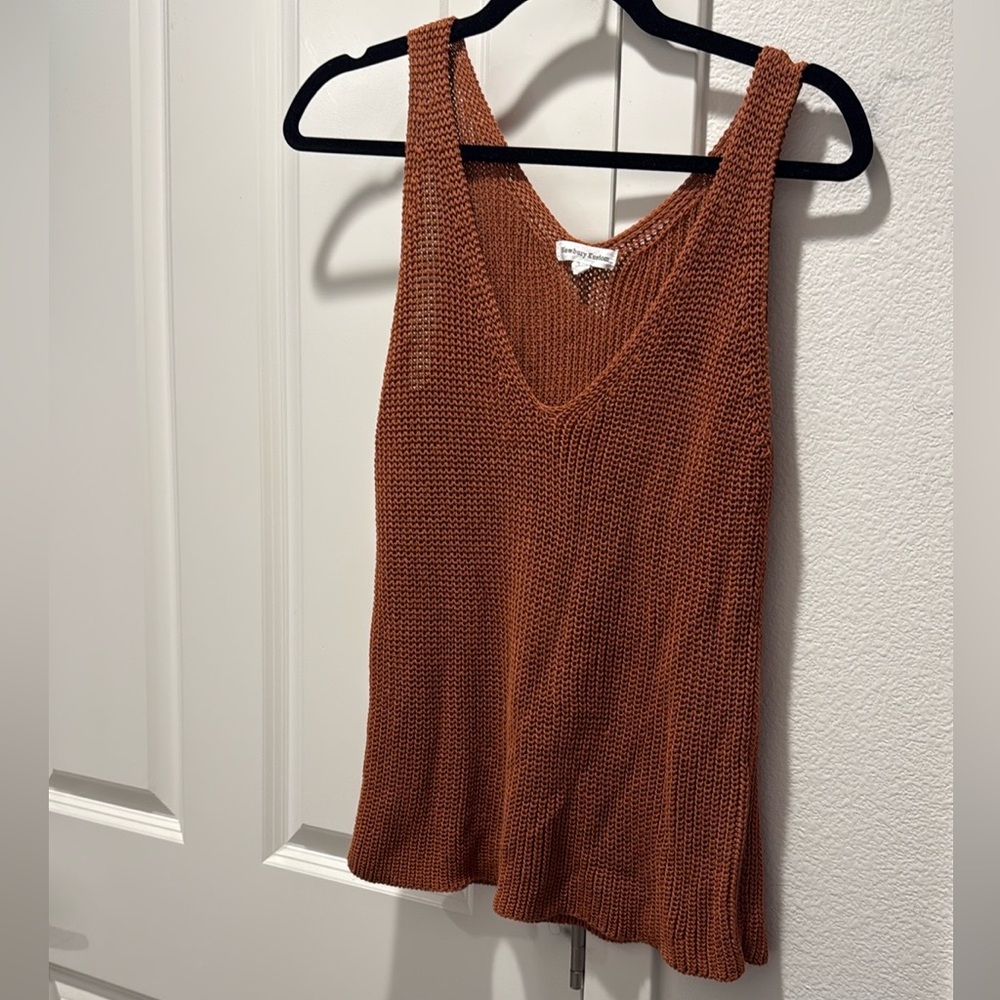 Newbury Kustom Rust Knit Tank Top